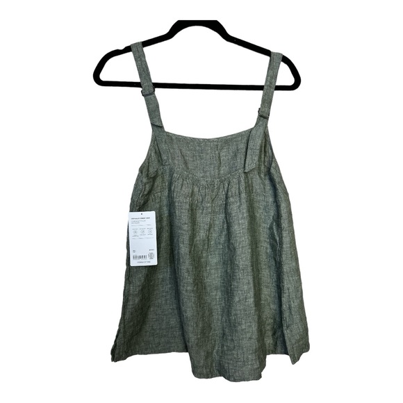 NWT Athleta Voyager Linen Tank Olive Green Women’s Small  [176] - Picture 2 of 4